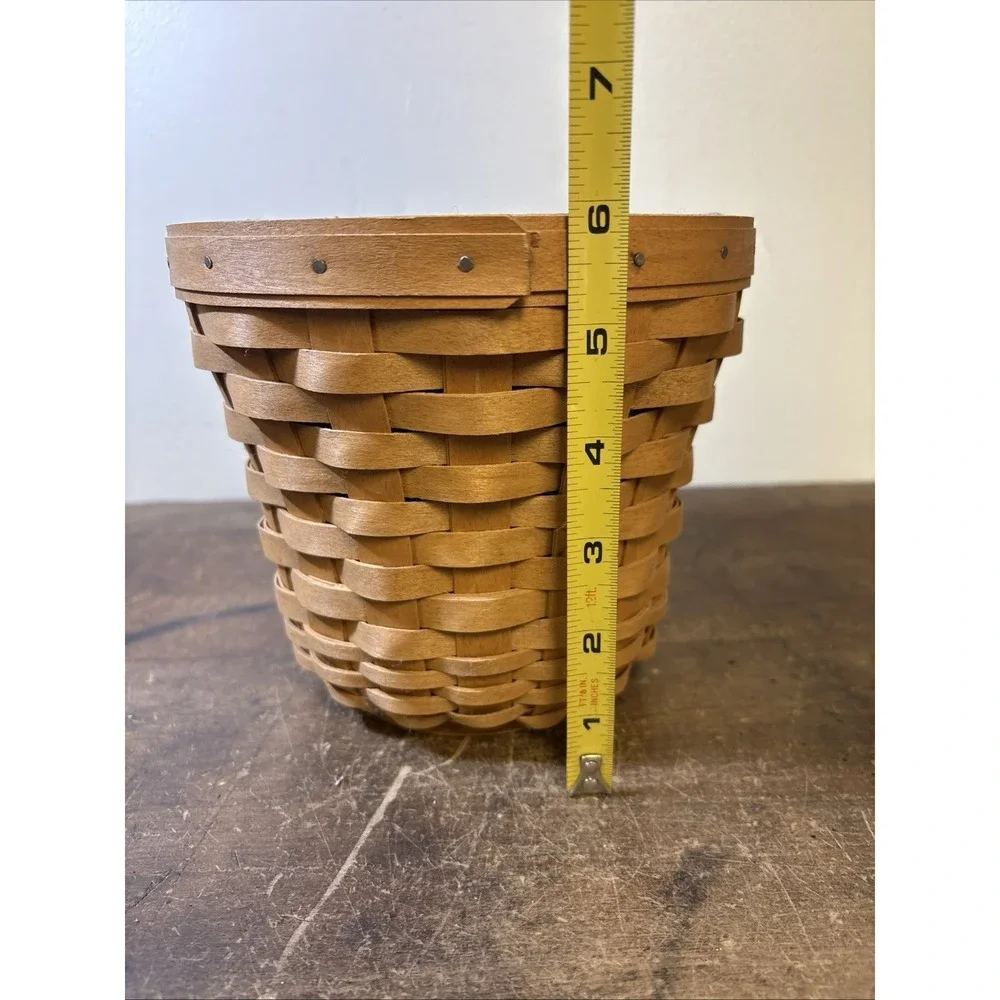 Longaberger 2004 Bouquet Basket Set - Sage Fabric Liner & Plastic Liner